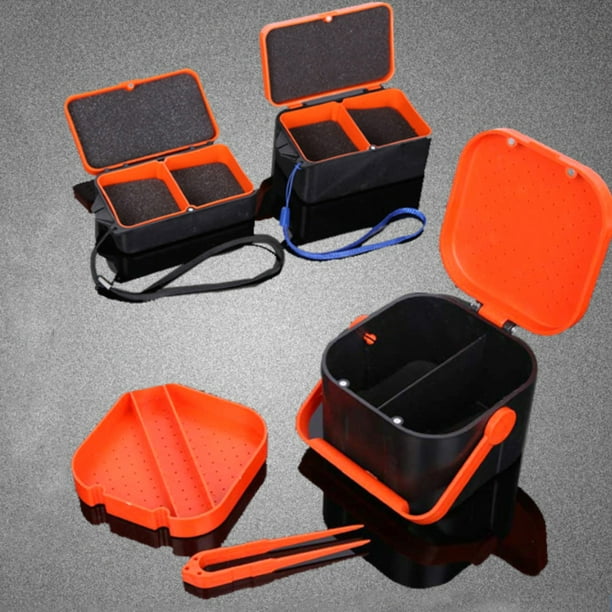 Breathable Fishing Lure Box Live Earthworm Red Worm Lure Bait Storage Case